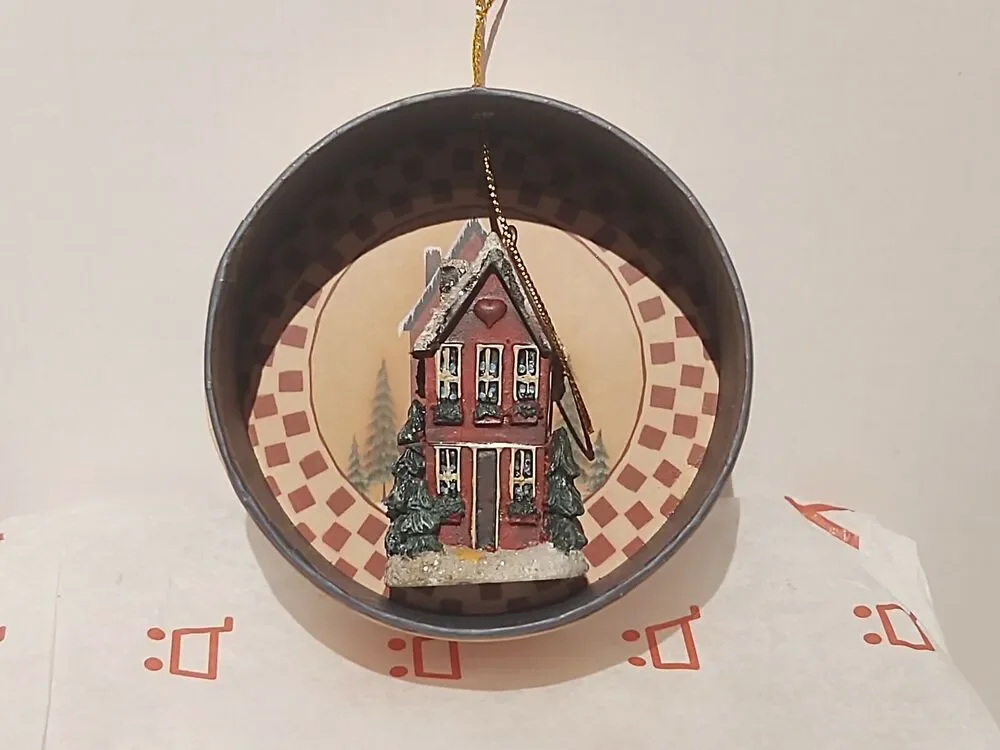 Crazy Mountain Ornament - Red House